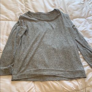 Gray boyfriend sweater. Zyia active